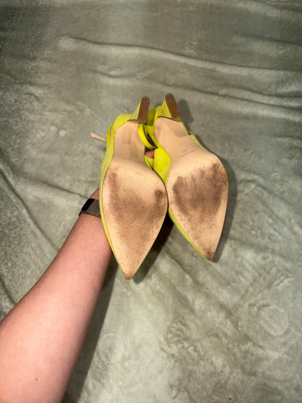 Nine West Slingback Pump Collection — Yellow Green, Black, White & Nude - Picture 5 of 16